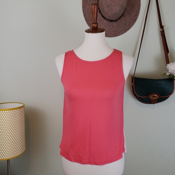 Urban Outfitters Sparkle & Fade Pink Chiffon Tank - Picture 2 of 6